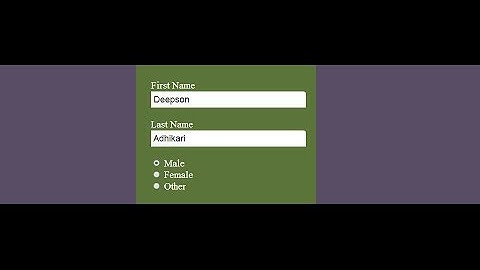 How to create HTML form with input type radio button?