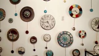 Clocks' pendulums swinging