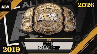 All Of AEW World Championship PPV Match Card Compilation 2019 - 2026 All Out 2019 to All In 2026