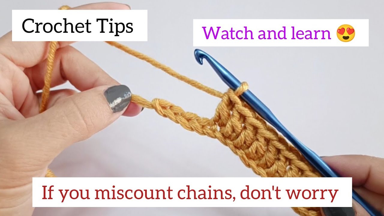 Crochet Tips #5- removing or adding chains without ripping your work ...