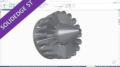 Turbine Exhaust - SolidEdge ST 10 Training - Surfaces