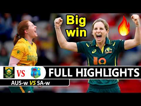 Australia W Vs South Africa W Full Highlights Icc T20 World Cup In England 2026 | Aus Vs Sa
