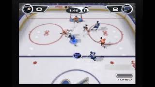 Keith Tkachuk stops on a dime and follows it up with a hot spot slap shot. (NHL Hitz 20-02)