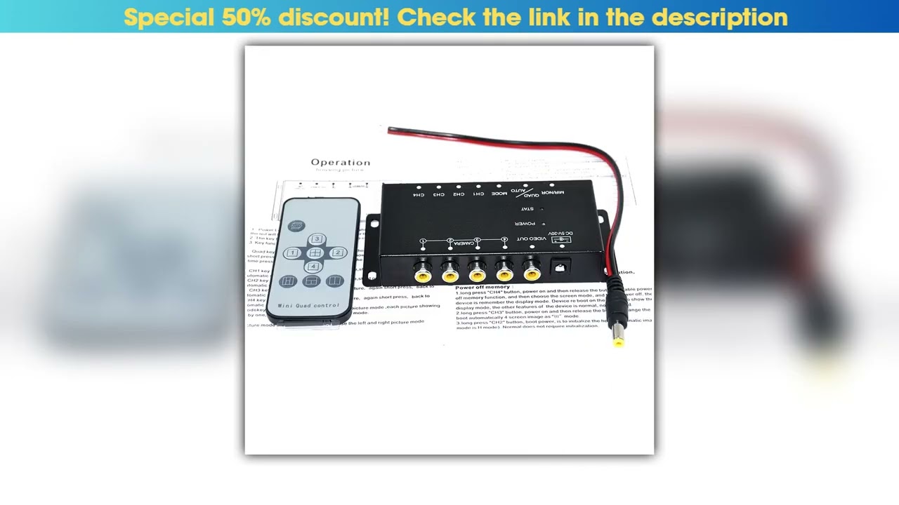 Flash Sale IR control 4 Cameras Video Control Car Cameras Image Switch Combiner Box For Left view R
