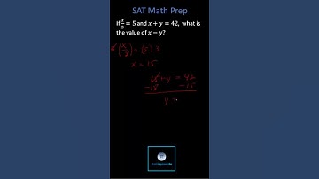 SAT Math Prep: Find x - y Given a System of Equations