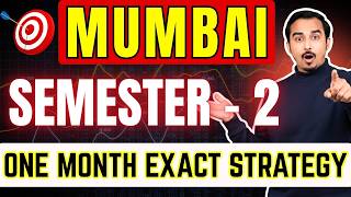 ONE MONTH STRATEGY | SEMESTER 2 MUMBAI UNIVERSITY | ENGINEERING MATHS | SAURABH DAHIVADKAR
