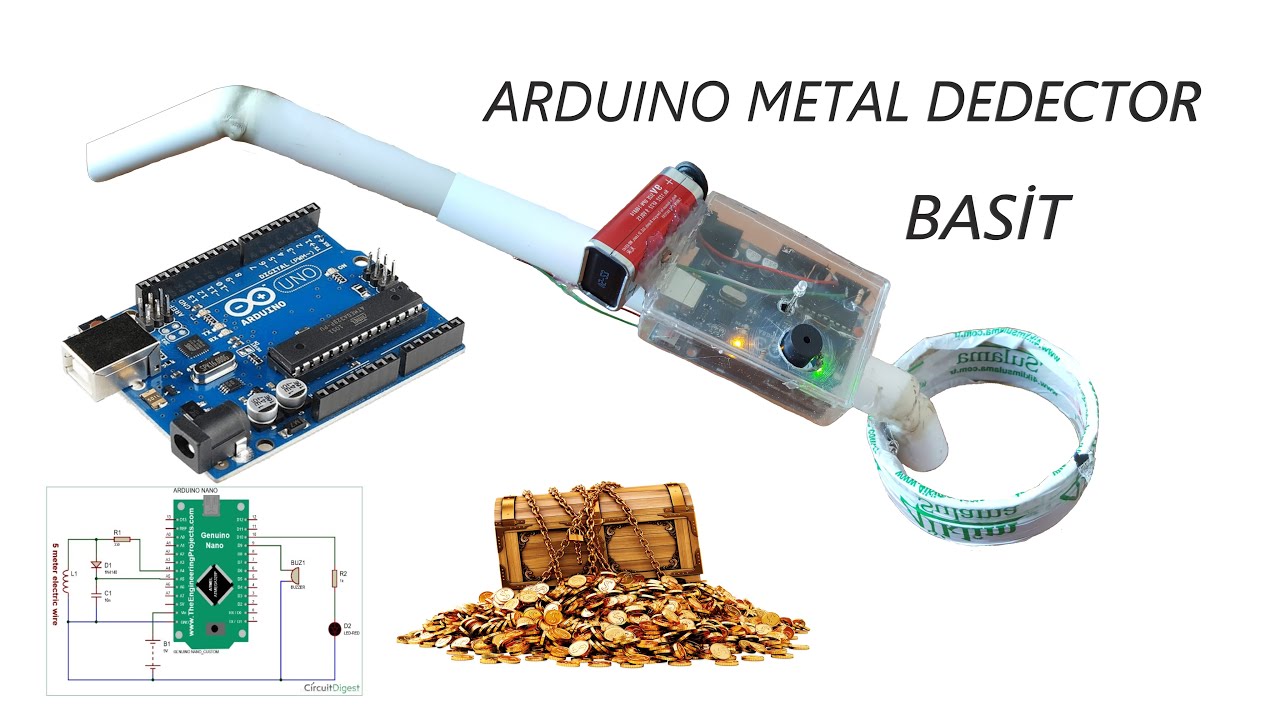 BASİT METAL DEDEKTÖR YAPIMI - SIMPLE METAL DETECTOR MAKING - ARDUINO ...