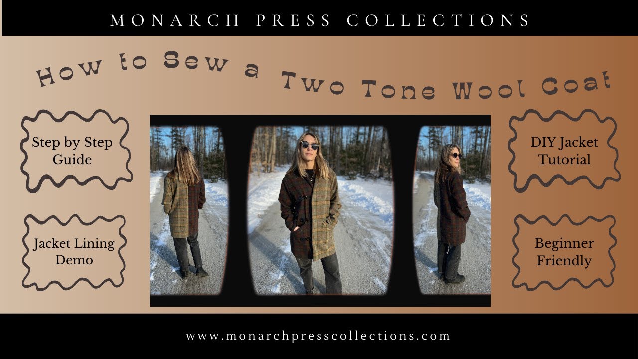 Sew a Custom Two Tone Wool Coat with Me | DIY Jacket Tutorial | Mood Blackthorn Coat | Outerwear