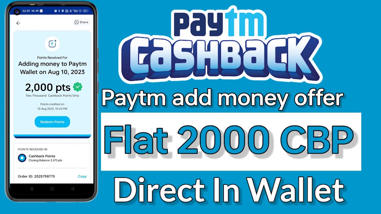 paytm 2000 cashback points offer || paytm add money offer || paytm today offer