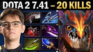 Slark Dota 2 7.41 with Harpoon and Silveredge - Dota 2 Gameplay