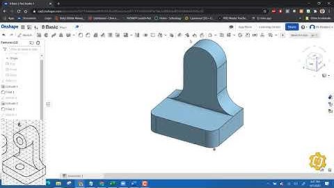 Onshape Basic Practice Part # 8