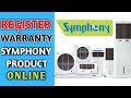 How to register warranty of any symphony product| Symphony Cooler  |Symphony| Warranty| Hindi |2020