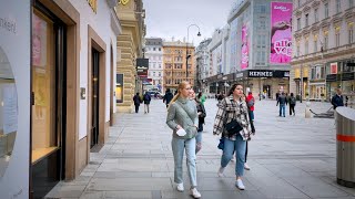 Lockdown Walk In City Center Vienna, Austria, April 2021 | 4K Hdr | Asmr | City Ambience Sounds