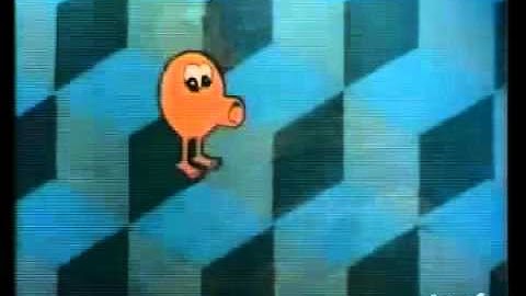 Parker Brothers Atari VCS/2600 video game commercial - Q*bert animated (France)