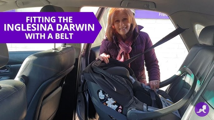 Uninstalling an Inglesina Darwin Car Seat with an Isofix Base 