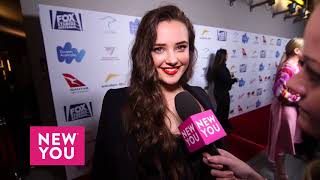 Katherine Langford Talks to Ashley Hume at the Australians in FIlm Awards
