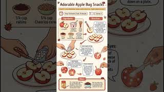 Build Adorable Apple Bug Snacks (Appetizers &amp; Snacks) Recipe137 | 30-Minute Recipes