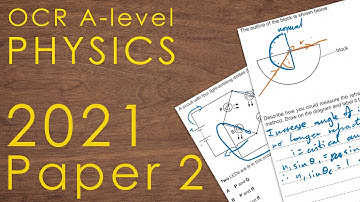 OCR A 2021 Paper 2 - A-level Physics Past Paper