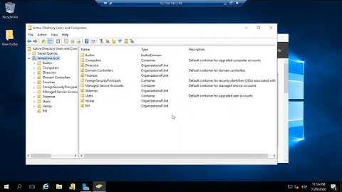 How to create and delete Organizational Unit Windows Server 2016