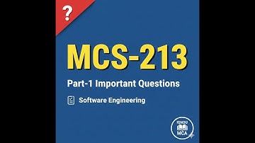 MCS 213 IGNOU Important Questions Part -1