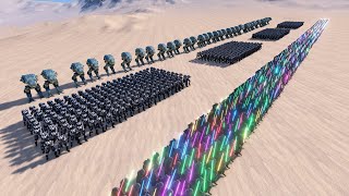 SCI FI ARMY vs 20.000 RAPTORS | Ultimate Epic Battle Simulator