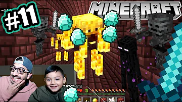 Diamantes en el Nether de Minecraft | Entramos a la Fortaleza | Juegos Karim Juega