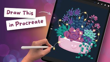 Procreate Tutorial: How to Draw a Magical Succulent Bowl | Easy Step-by-Step Fantasy Art Guide