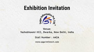 Join Sagar Informatics PVT. LTD at Yashobhumi Dwarka, New Delhi| Stall No. A42A|June 11-13, 2024