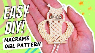 Macrame Owl DIY 🦉 Easy, Cute & Beginner-Friendly!