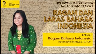Ragam Bahasa Indonesia