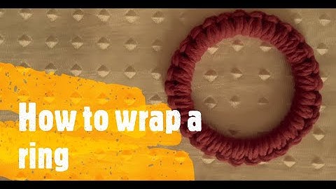 How to wrap a ring using half hitch knots | Macrame tutorial | #macrametutorial #macrame #diymacrame