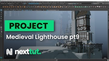 Maya Modelling Tutorial | Medieval Lighthouse Part 09