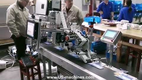 Automatic box case carton board paging feeding labeling machine with real time printer