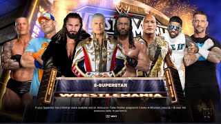 WWE 2K24 8 Men Elimination Match