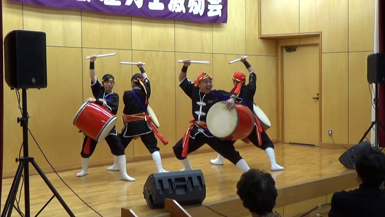 2018/11/03 　『 島人ぬ宝 』　by 琉球國祭り太鼓 柳川支部　in 東関部屋力士激励会