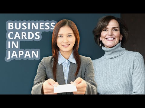 Japanese business card etiquette