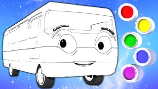 Zooming Colors: Learn with Finger Family Kids in Bus
