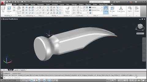 AutoCAD 3D Modeling Simple Hammer