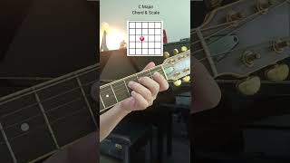 Learn C Major pantatonic Scale practice 1 Shapes | 30 Sec Guitar Lesson #shorts