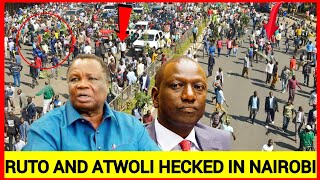moment of shame! Ruto and Atwoli heckled and rejected badly in Uhuru gardens by angry Kenyans -watch
