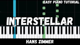 Video thumbnail of "Hans Zimmer - Interstellar Main Theme (Easy Piano Tutorial)"