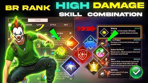HIGH DAMAGE NEW COMBINATION | Best Character Skill For Br Rank | Br Rank Best Character Skill