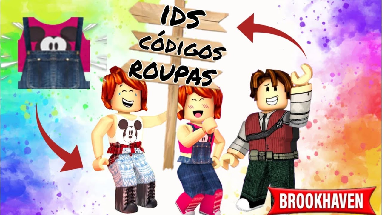 COMO ADICIONAR CÓDIGOS ID DE ROUPAS +10 CÓDIGOS DE ID DE ROUPA PARA  BROOKHAVEN 🏡 RP ROBLOX 🤩 