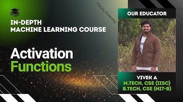 Activation Functions | Machine Learning Lecture 95 | The cs Underdog 