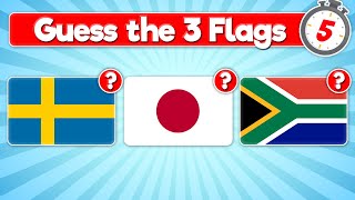 Guess the Flag Quiz | 3 Flags in 5 Seconds screenshot 4