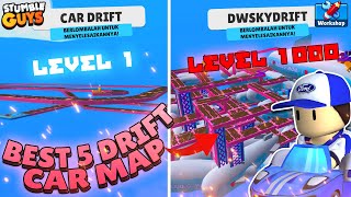 TOP 5 MAP DRIFT CAR MAP WORKSHOP - Stumble Guys