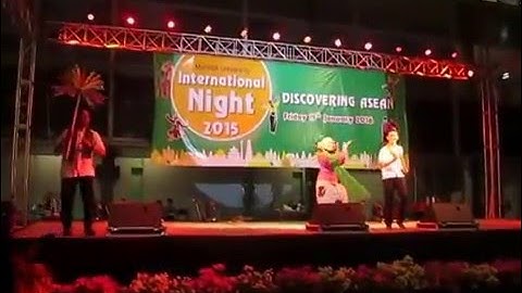 INTERNATIONAL NIGHT 2015, MAHIDOL UNIVERSITY - ONDEL-ONDEL DANCE [INDONESIA] - DISCOVERING ASEAN -