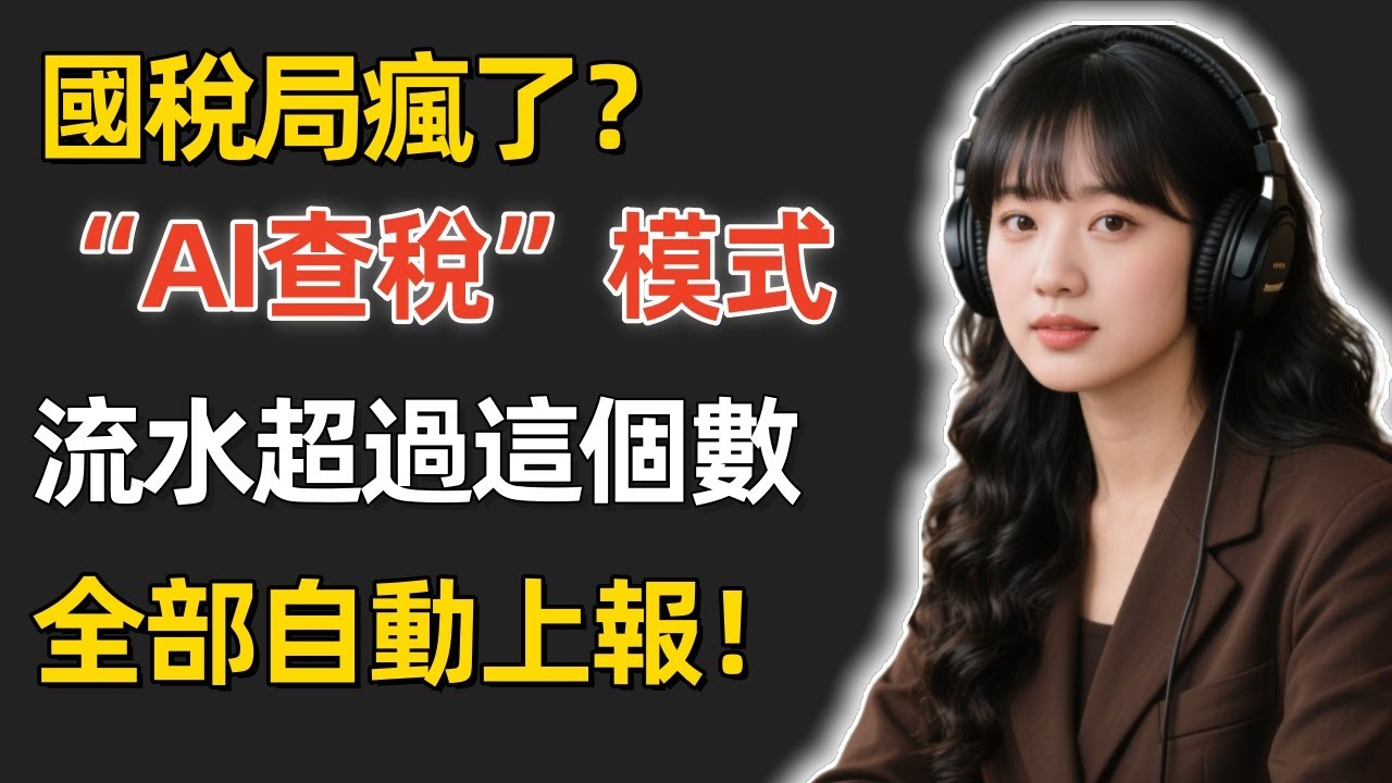 國稅局瘋了？2026啓動“AI查稅”模式！銀行賬戶年流水超過這個數，全部自動上報！