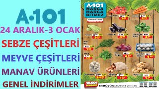 A101 24 ARALIK 2020 - 3 OCAK 2021 / A101 SEBZE İNDİRİMİ / A101 MEYVE İNDİRİMİ / A101 İNDİRİMLERİ