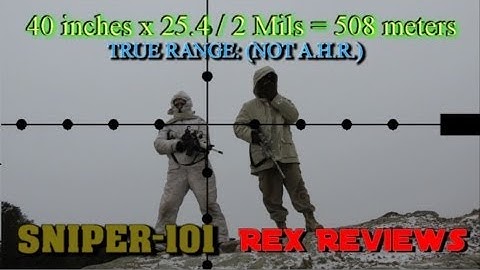 Long Range 101 Part 84 - How Mil-Dots are Used for Ranging Targets